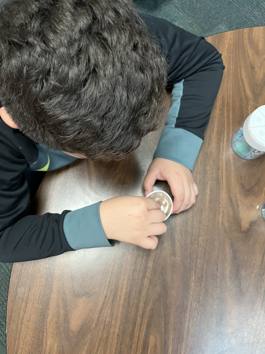 RashGCSLP's tweet photo. It’s hot cocoa day in speech!! They are learning and doing the process, saying the sequence, and of course trying their creations! What a perfect thing for this chilly day! #tigerstrong #tesleads #tesspeech #whatareweuptoinspeech https://t.co/lorCQzOsiD
