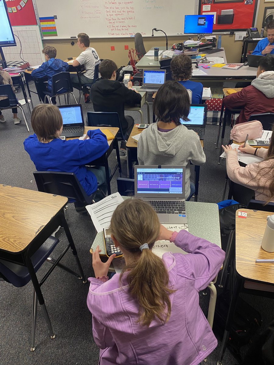 You guys!! 🤩 If you want to see an exemplar of <a href="/Catlin_Tucker/">Dr. Catlin Tucker</a> station rotation model in action, go visit <a href="/J_Zahradnik/">Jessica Zahradnik</a> <a href="/IndianSpringsMS/">Indian Springs MS</a>!! Independent online station, offline collaborative station where students are answering student generated questions and a teacher small group!