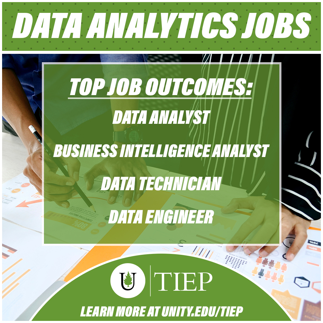 It's #WorkdayWednesday at TIEP! Did you know the data analytics field is expected to grow at a rate of 20% over the next decade, according to the Bureau of Labor Statistics.

Learn more today at unity.edu/programs/data-…

#dataanalytics #mainejobs #liveandworkinmaine #themainething