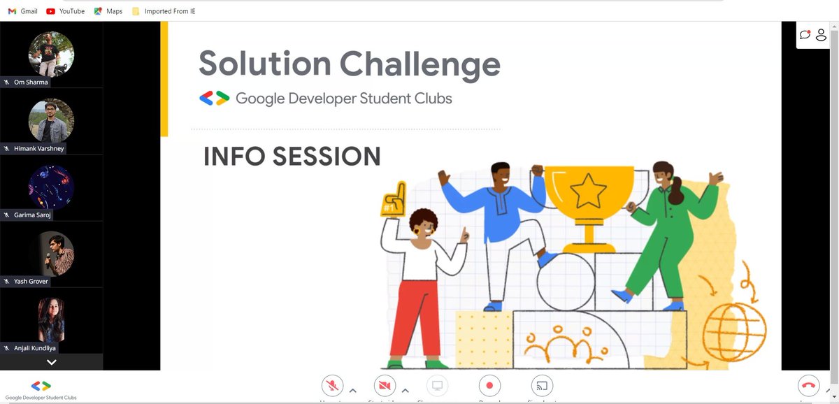 GDSC_GBU's tweet image. Hosted the first Info session regarding the Google #SolutionChallenge in collaboration with 8 other GDSCs.
We explained the whole workflow, timeline and various other aspects so that students can easily take part and build something great 🔥😎
@googledevs @GoogleStudents