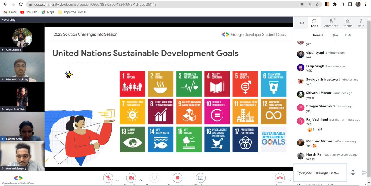 GDSC_GBU's tweet image. Hosted the first Info session regarding the Google #SolutionChallenge in collaboration with 8 other GDSCs.
We explained the whole workflow, timeline and various other aspects so that students can easily take part and build something great 🔥😎
@googledevs @GoogleStudents
