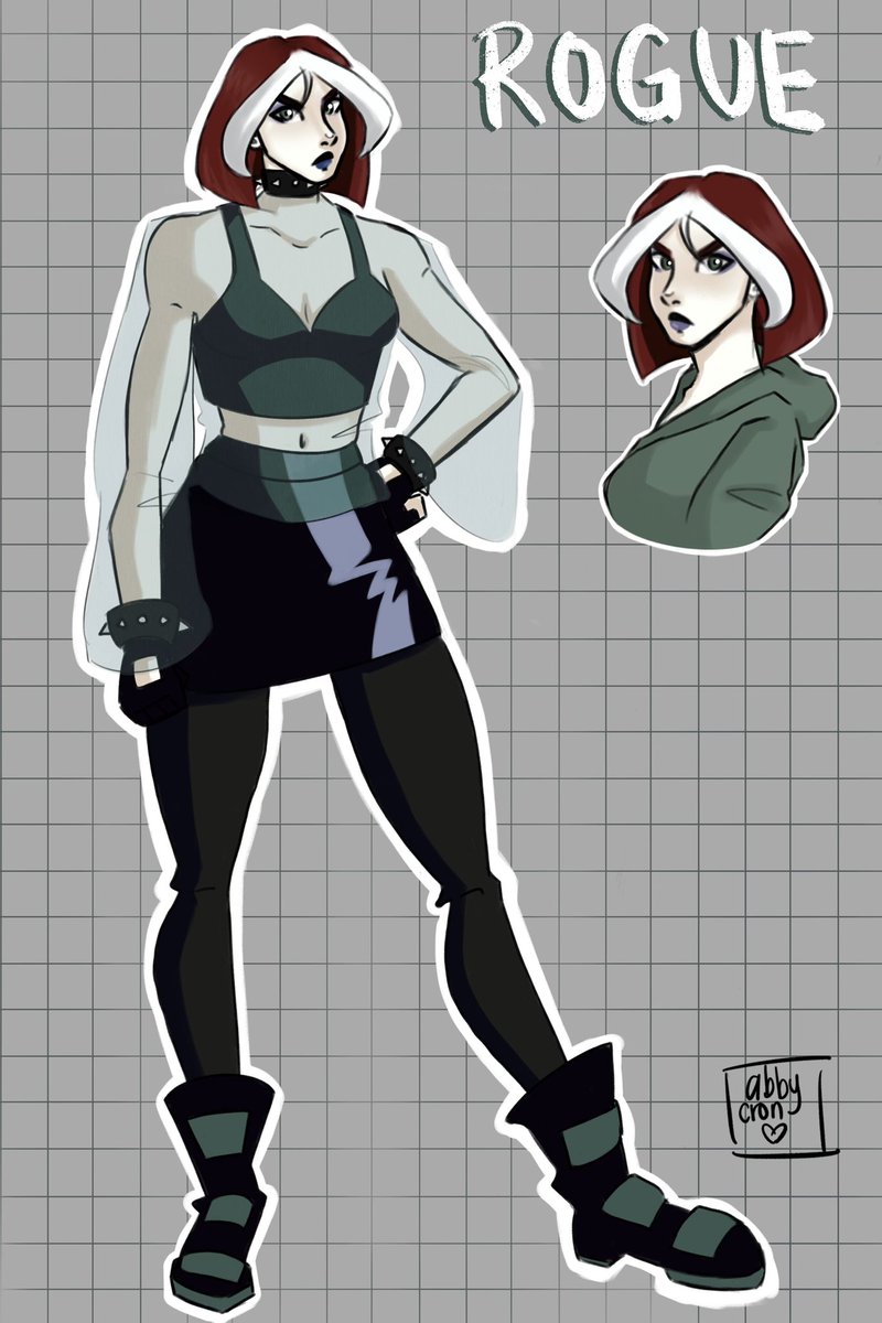 abbycronart's tweet photo. ✨ Rogue ✨ Currently started rewatching X-Men Evolution and I forgot how much I love these characters. (I lowkey forgot this account existed 🥲)

#Rogue #XMenEvolution #art https://t.co/7pcYW62Q4q