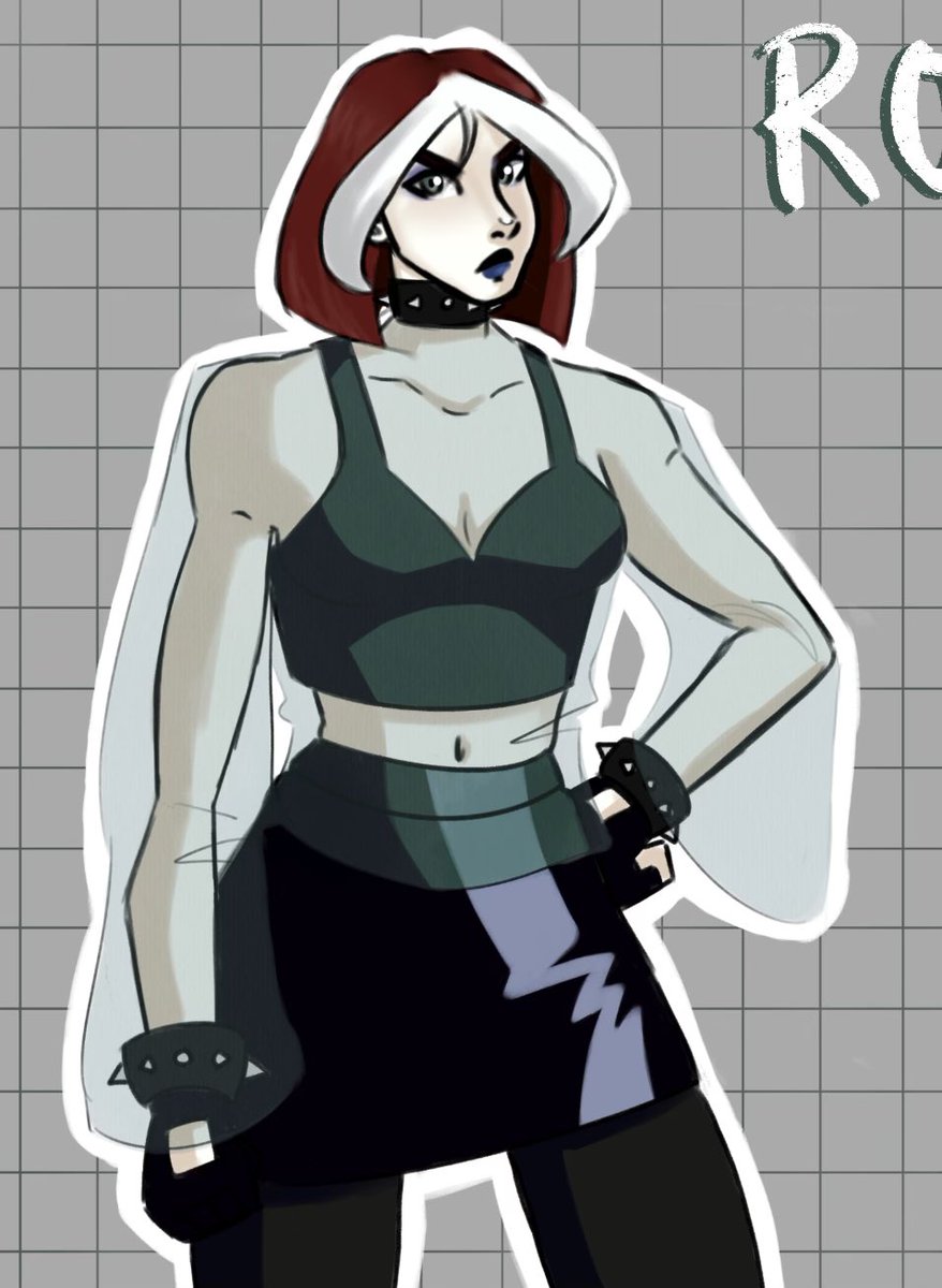 abbycronart's tweet photo. ✨ Rogue ✨ Currently started rewatching X-Men Evolution and I forgot how much I love these characters. (I lowkey forgot this account existed 🥲)

#Rogue #XMenEvolution #art https://t.co/7pcYW62Q4q