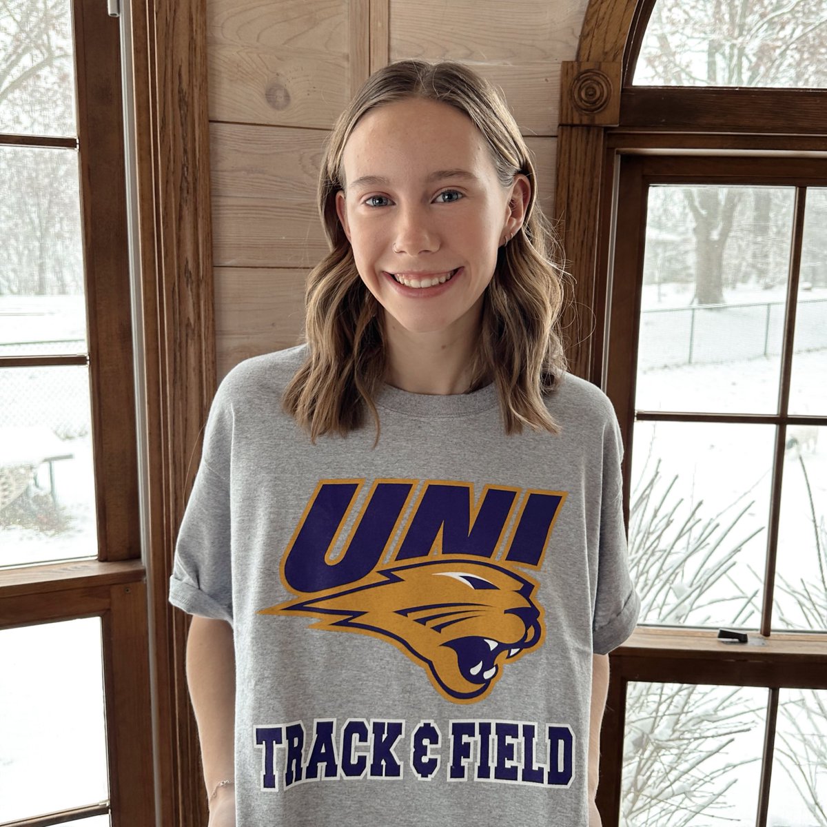 sorenmaricle's tweet photo. I’m excited to announce my commitment to the University of Northern Iowa to continue my academic and track and field career! I’m proud to call myself a panther and to keep repping purple and gold💜💛 #everloyal @UNITrackFieldXC https://t.co/DAGvyjS0mr