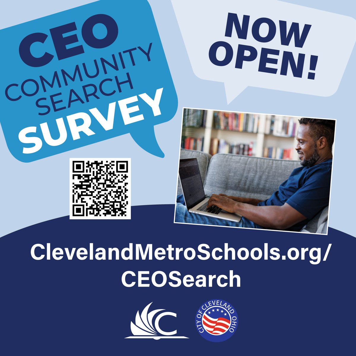 Your input is needed to find the next CMSD CEO!! 
Take the CEO Community Search Survey: tinyurl.com/be7cbmyy
This is your chance to give your input on what characteristics you would like to see in the next CEO.
 Survey will close on 1/31!