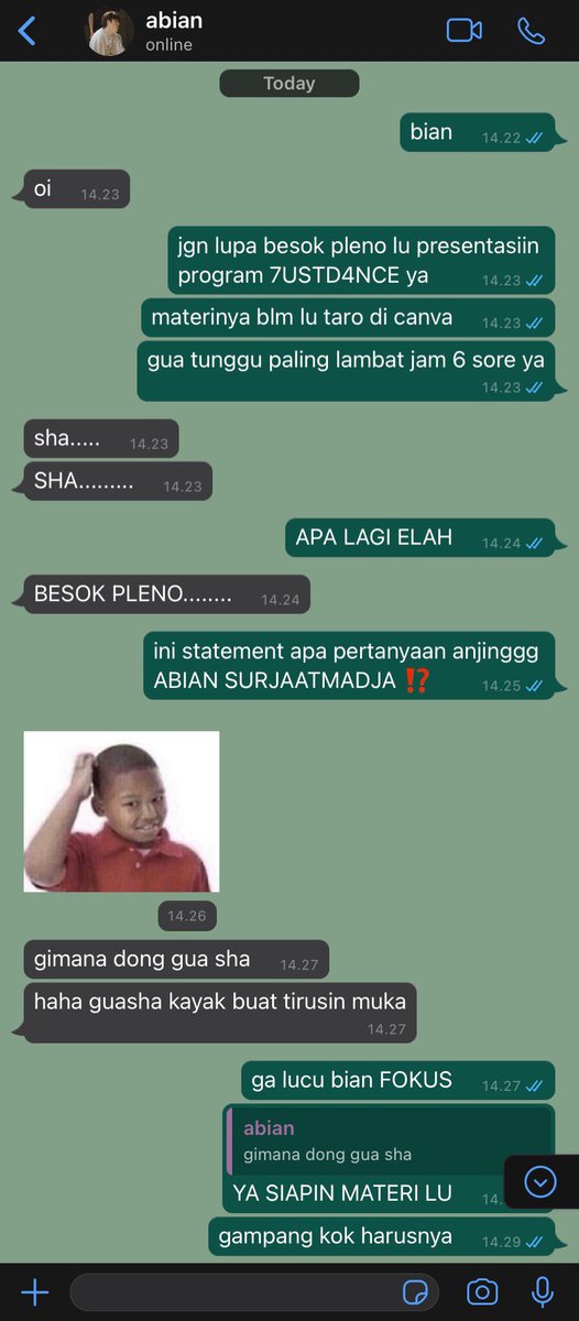kyunotion's tweet photo. hari-hari abian bikin haisha stress https://t.co/iwwlm1z9kj