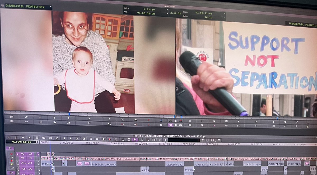 Putting the finishing touches to an investigation we’ve been working on for months - into the number of children of disabled parents being taken into care. 

More on <a href="/5_News/">Channel 5 News</a> at 5…