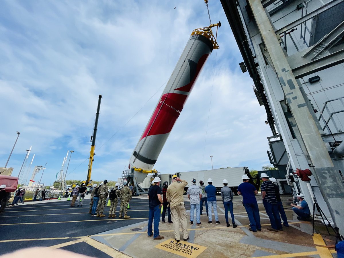 I spy a #VulcanRocket booster going LVOS. #CountdowntoVulcan.