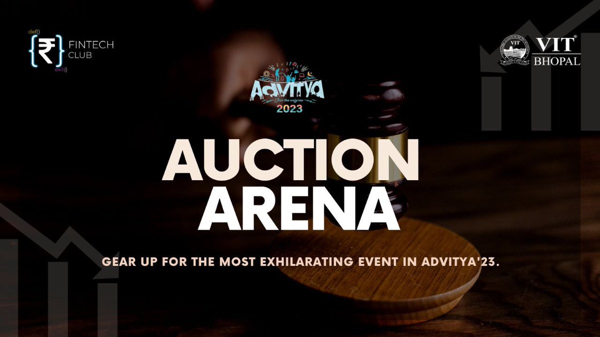fintech_vitb's tweet photo. Why settle for a penny when you can win a pound at AdVITya- 2023 ⁉️
Students can participate in contests organized by the FinTech Club.
No respective batch restriction for participants!!
Platform Sponsor for Round 1 @Stockgro
#VITB #AdVITya #FinTech #Finance #Auction #Stockgro https://t.co/fpfXbYMFOd