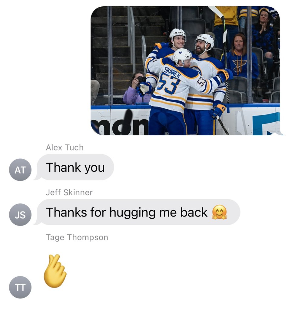 BuffaloSabres's tweet photo. Sent the boys their pic…

Responses on-brand 🤣 https://t.co/Z3kgnF5vc2