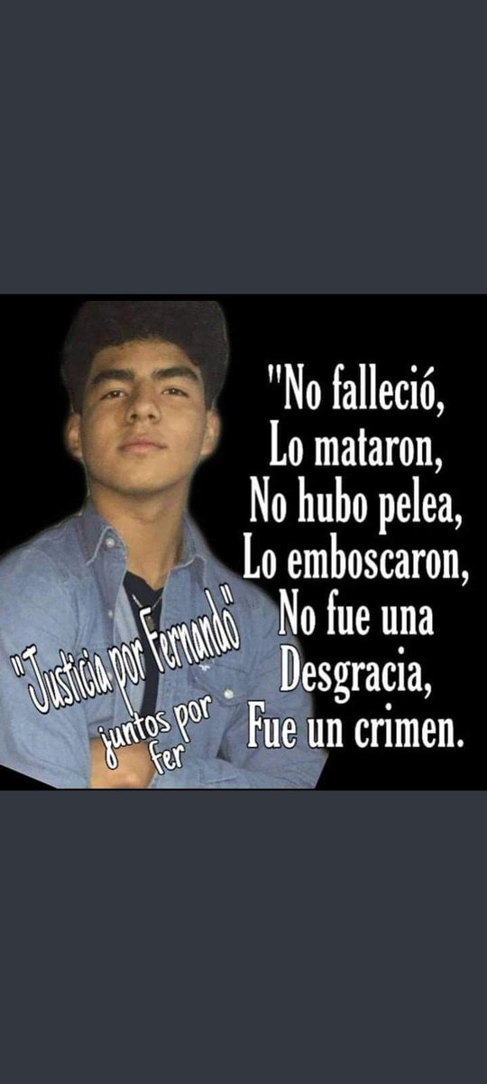 pandoralila's tweet photo. #JusticiaParaFernando https://t.co/vrWrXZqhxO