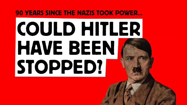 GMcalendar's tweet photo. Starting in 2 HOURS! On January 30 1933 #AdolfHitler was sworn in as Chancellor of Germany. 90 years after the #nazis came to power. Join #discussion wit #mswp "Could #Hitler have been stopped?" at Friends Meeting House, #Manchester #today at 7pm https://t.co/1u0xkPUT2y #politics https://t.co/ScY81dzff5