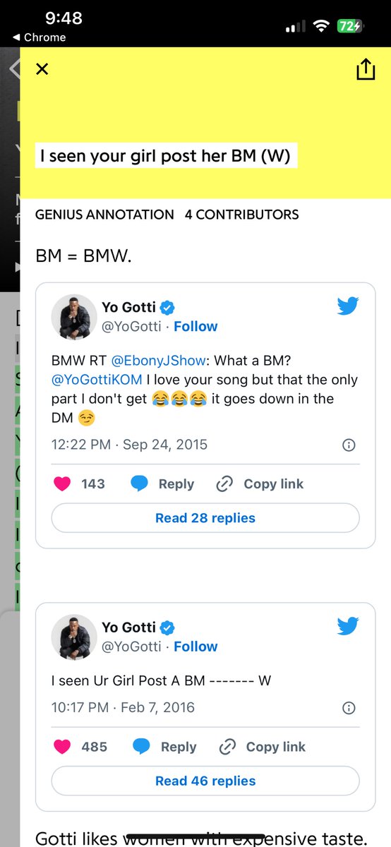 the clarity of knowing he meant bmw when he said bm and definitely not bowel movement