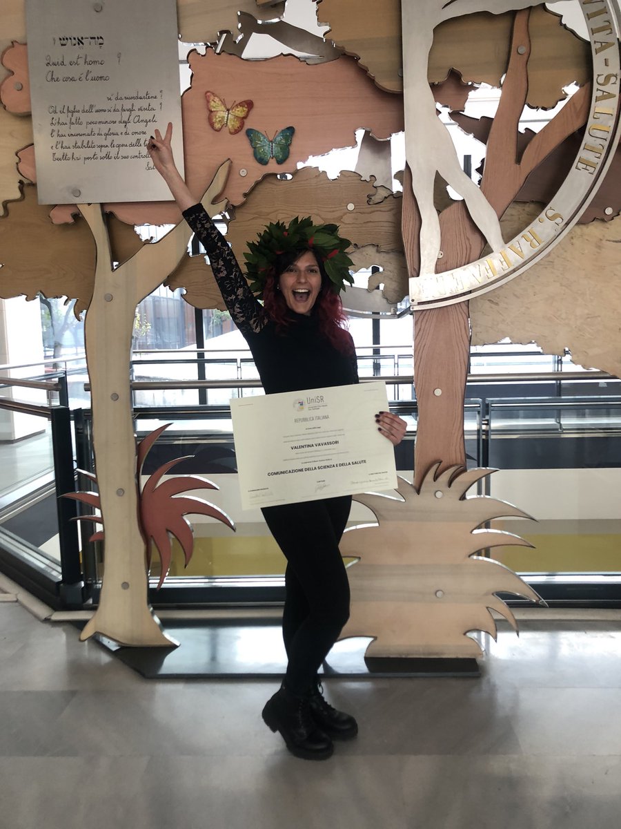 Valentina Vavassori (@valentinavavas2) on Twitter photo Master in Science and Healthcare Communications: successfully completed! ✔️
It has been an amazing journey, thanks to everyone who shared it with me!
<a href="/MyUniSR/">Università Vita-Salute San Raffaele</a> Master in Science and Healthcare Communications: successfully completed! ✔️
It has been an amazing journey, thanks to everyone who shared it with me!
<a href="/MyUniSR/">Università Vita-Salute San Raffaele</a>