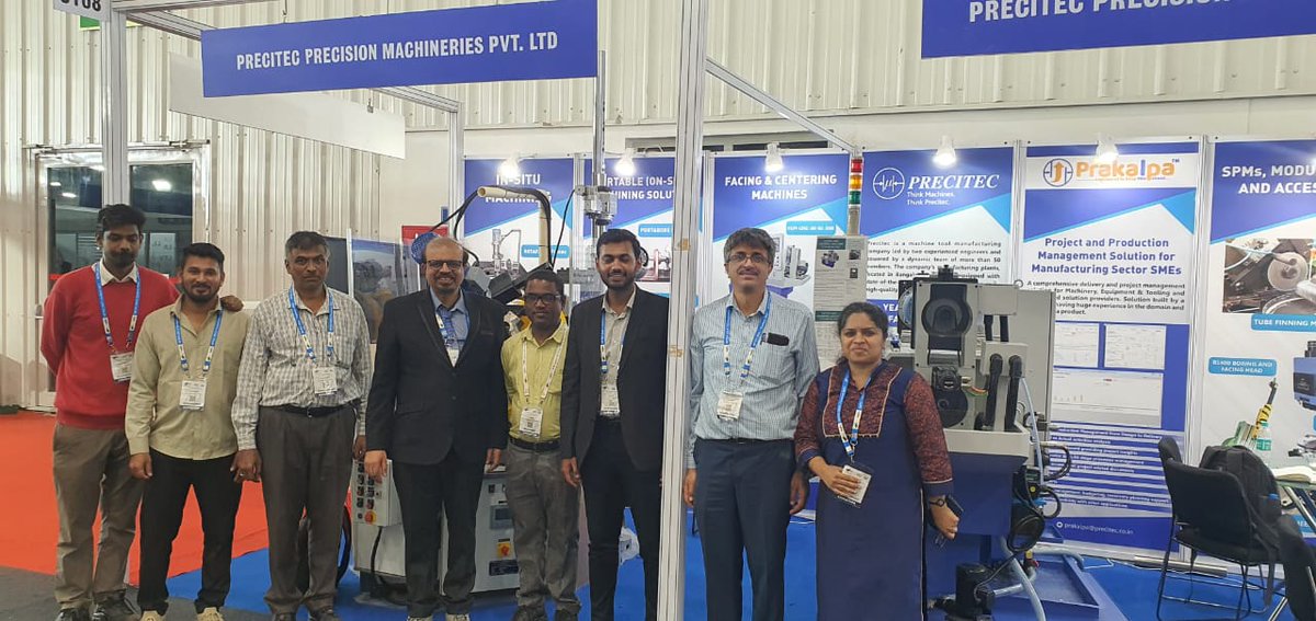 PrecitecIndia's tweet photo. We would like to extend a heartfelt thank you to all of our visitors! 
Thank you for making this exhibition a success. 
Visit https://t.co/8BTbl11DwB and send your requirements to info@precitec.co.in #imtex2023 #thankyou #machinetoolsexhibition https://t.co/diW3G6CdZq