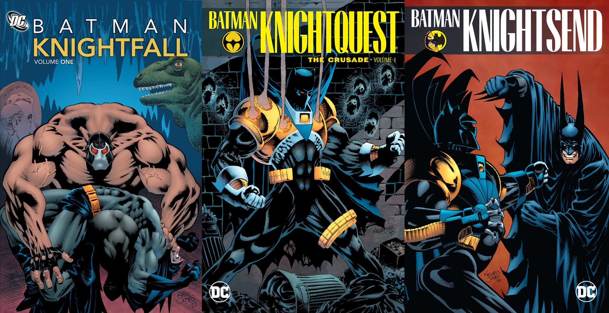 Finally finished the Knightfall | Knightquest | Knightsend saga 

Knightfall is peak batman, Seeing Bane really break the bat was too good. Knightquest with Azbat was enjoyable but I got bored with it after awhile. & Knightsend with the return of the bat was awesome