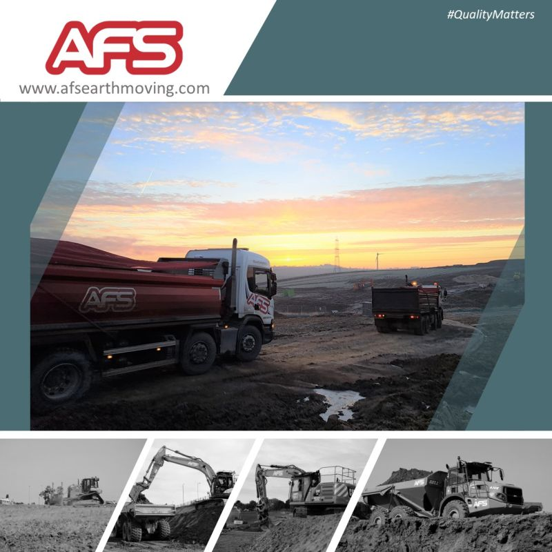 Another stunning sunrise and early start for the Aggregates Division team this morning, on a wide range of works throughout the Midlands. 
#afsearthmoving #qualitymatters #unbeatableservice #guaranteedcompliance #onestopshop #clientfocussed