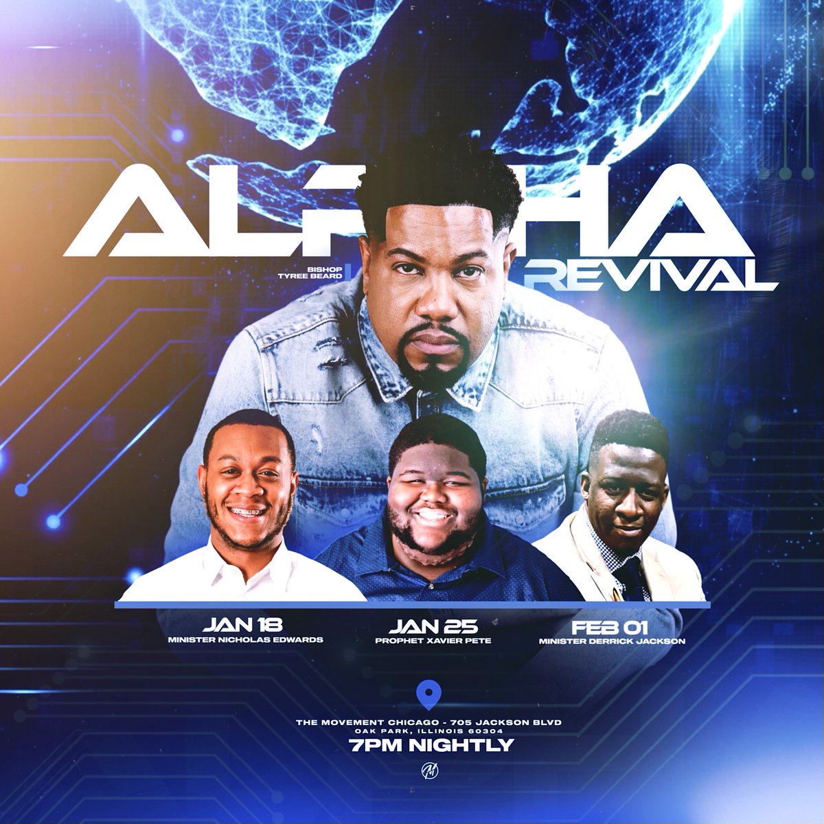 themvmtchi's tweet photo. Tonight we are continuing with our “Alpha Revival!” Meet us in the sanctuary at 7pm! We’re expecting a move from God! 🔥🚀

#revival #glory #themvmtchi #themovementchicago https://t.co/AKnPs7aihe