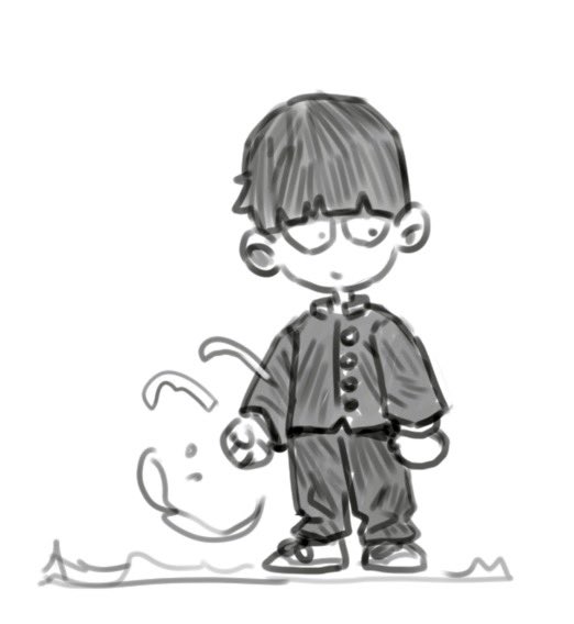 Quick sketch of Mob! Really enjoying season 3 of Mob Psycho 100 :) 