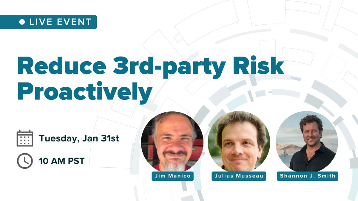 MergeBaseSecure's tweet image. Continuing our webinar series about Runtime Protection, join @manicode, @JavaJulius & @shannonjsmith in our next session on Jan 31st at 10 am pst. They will present how you can Reduce 3rd-party Risk Proactively.
For more info: mergebase.com/runtime-webina…
#runtimeprotection #sca