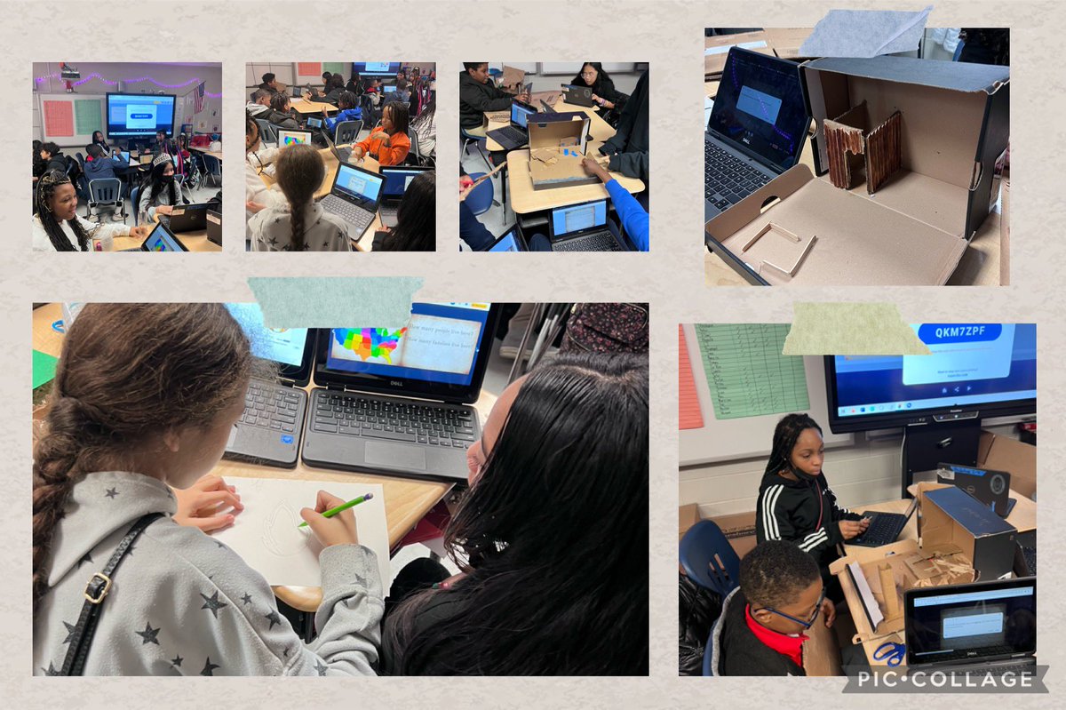 HAPPENING NOW <a href="/LIVEOAKELEM/">LIVE OAK ELEMENTARY</a>: <a href="/martinwoodsp/">Patricia Martin</a> using <a href="/BookCreatorApp/">Book Creator Team</a> for students to collaborate and explain their thinking on their Hooverville shoebox projects. Can’t wait to see the finished prof#ducts.  #ncssbethebest #ncsst4t