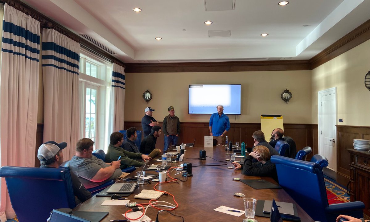 EyrusTeam's tweet photo. A great start to the @EyrusTeam 2023 In-Person Retreat! Thank you to our friend, KJ Williams, as well for joining us and sharing the amazing work being done by the Portable Solutions Group. Stay tuned for more updates to come, as Eyrus is ready to start 2023 off with a bang! https://t.co/nLN940yVmC