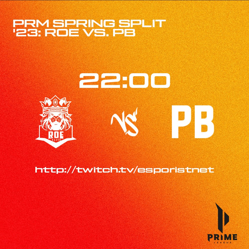 esporistnet's tweet photo. ❗ Prime League'de Türk statüsüne sahip tek takım olan @roegaminng bugün 22.00'da Div5 gruplarında ilk maçına çıkıyor! İzlemek için 👇 https://t.co/3m8zWyRHrV