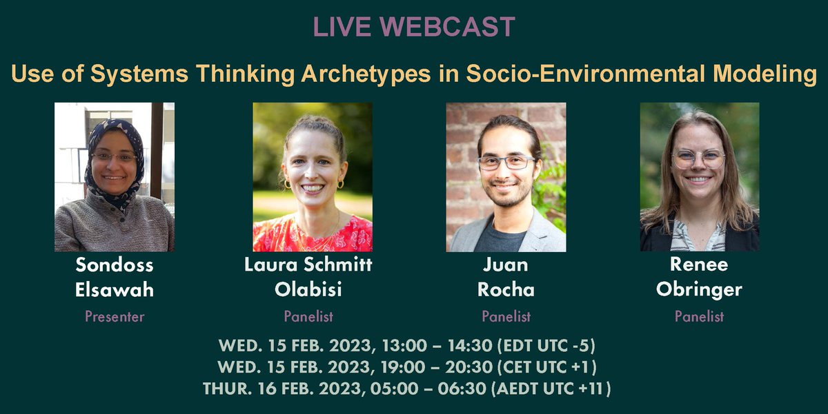 Archetype analysis, which involves finding &amp; understanding patterns in our data, is one method for modeling socio-environmental systems. Hear about its benefits during our next virtual webinar on Feb. 15 @ 1 pm ET. Learn more &amp; register here: sesync.org/news-events/us…
