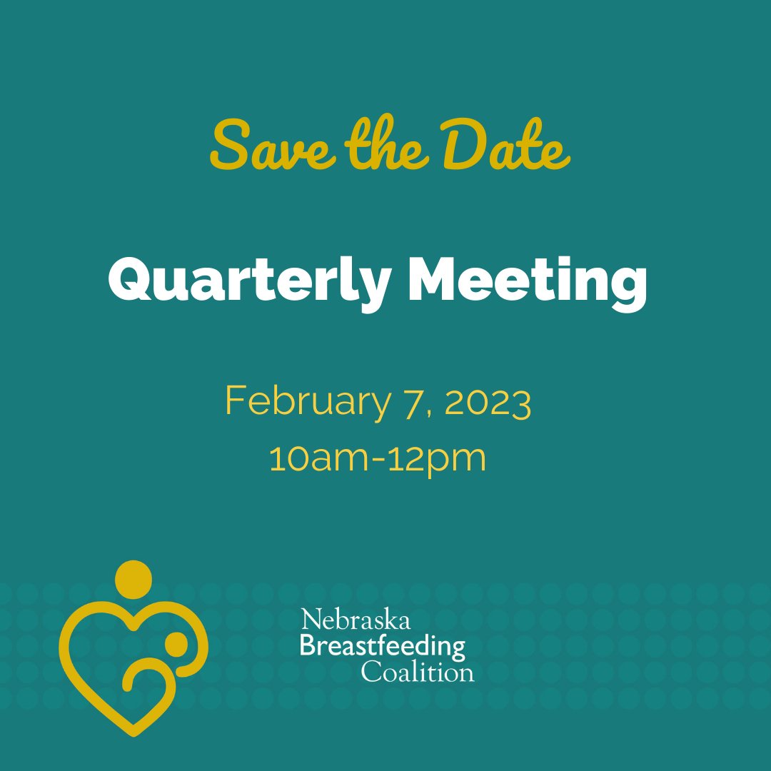 NEbreastfeeding's tweet photo. Come join us for the Quarter Meeting!  We would love to meet you and hear about you!  Please register at https://t.co/41BUcdrGQl https://t.co/HhjqBK3etK