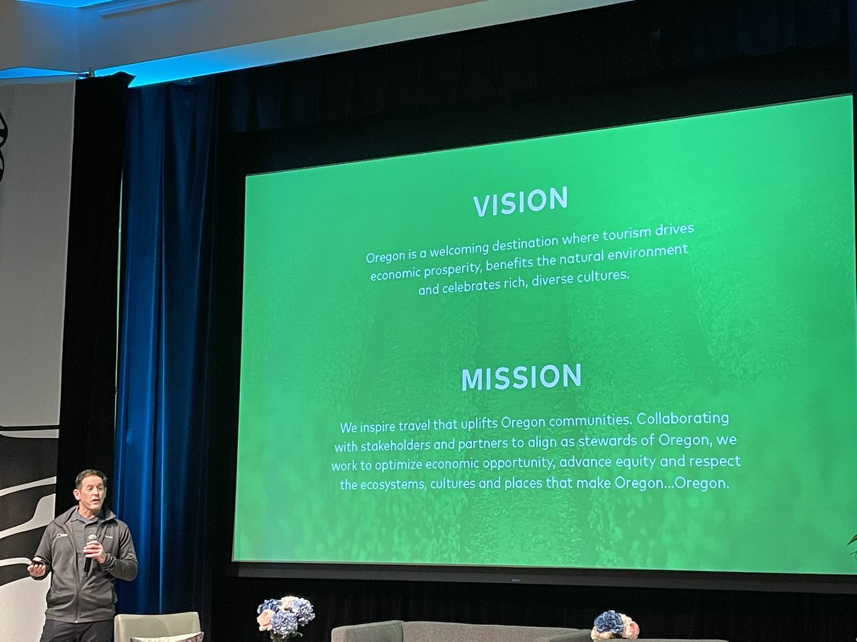 Inspiring to hear Scott talk about <a href="/TravelOregon/">TravelOregon</a> focus on community impact #IMPACT23