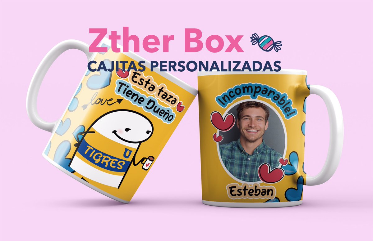 zther_box's tweet photo. 💛💙TAZA SAN VALENTÍN💛💙
•$100 taza personalizada (sola)
• $150 taza personalizada + cajita 
• $180 taza personalizada + cajita + dulces

(Cualquier diseño puede incluir nombre) https://t.co/Y7y9EWRwLh