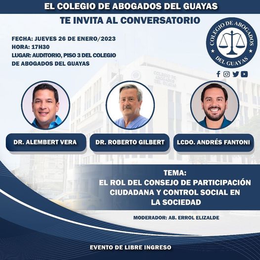 alembertveraec's tweet photo. El Jueves 26 expondré mis jurídicos sobre los cambios que deben aplicarse en el CPCCS para que cumpla con sus funciones constitucionales y sea una herramienta para devolver el poder a la Ciudadanía para nominar y fiscalizar a las autoridades. #Capacidad #Cpccs #Elecciones2023Ec✌️ https://t.co/ZZ6T7yMJIH