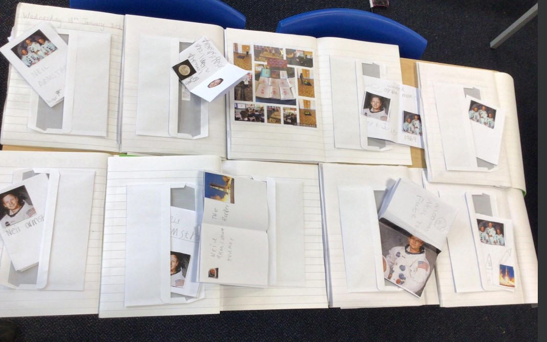 Foxes_RCP's tweet photo. We have been learning all about Neil Armstrong. #rcpscience https://t.co/0r8xlJeWsn