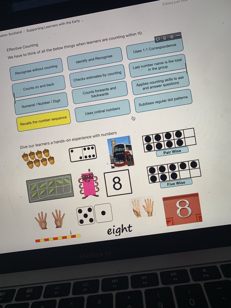 Thank you for session 1 of Supporting Learners with Early Counting. Approaching my Early Years placement I feel these sessions are going to be super beneficial! <a href="/edscot_maths/">edscot_maths</a>