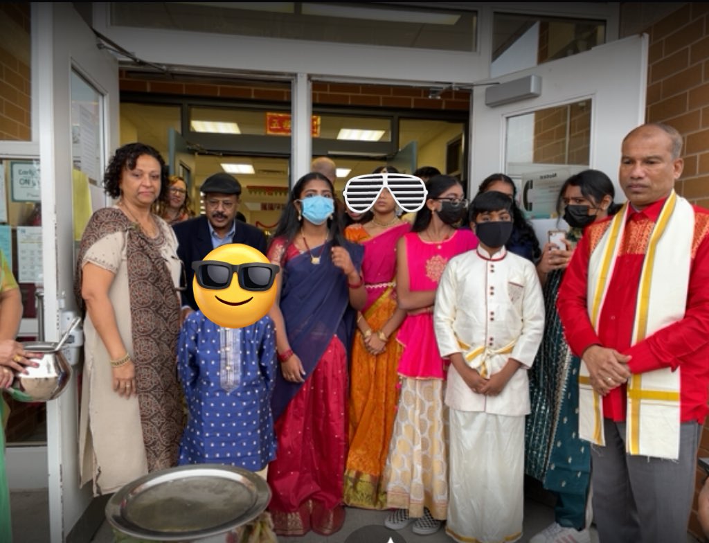faircloughps's tweet photo. Thank you @LoganKanapathi for joining us today for our Pongal making @faircloughps today. You joined our announcements, were guided around our school by student leaders and made #pongal with us! Thank you for your kind words and inspiration @YRDSB @YRDSBCECEast @yrdsbinclusion https://t.co/9BN221nLEJ