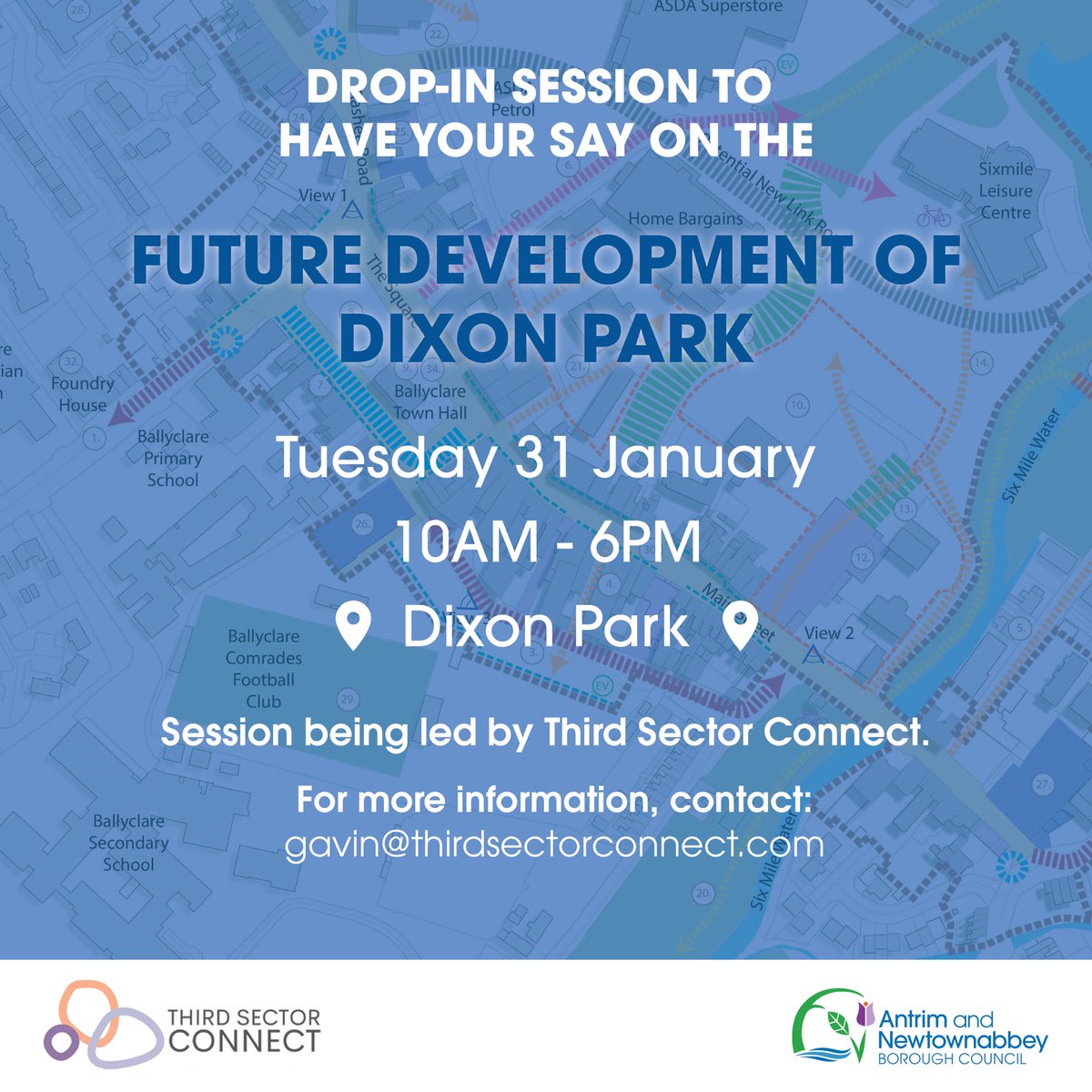 We’re excited to be working on this project alongside <a href="/BallyclareFC/">Ballyclare Comrades FC</a> &amp; <a href="/ANBorough/">Antrim & Newtownabbey Borough Council</a> 

Have your say on the redevelopment of Dixon Park⬇️