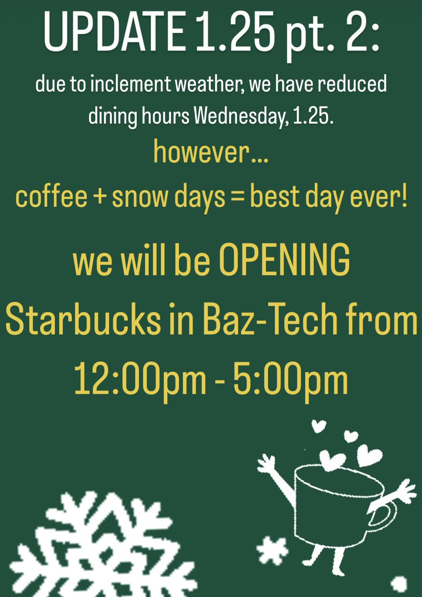 ATUeats's tweet photo. PT. 2! ❄️🤗☕️ https://t.co/SBiJ70Flnn