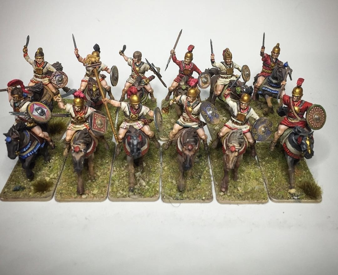 AtVictrix's tweet image. The Iberian cavalry, known for their swift horses and skilled riders, were feared by their enemies as they charged into battle with their javelins distinctive curved swords!

Brilliantly painted by Aurelian Leclerc