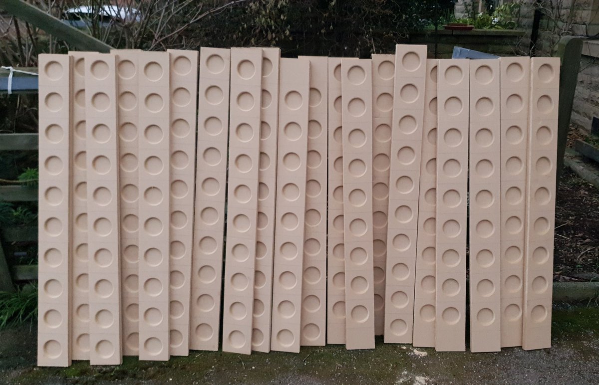 I spent a few hours today finishing off 200 swift nest-cups. These are the latest of 340 made since Christmas for use by Wakefield & District Housing as it replace soffits on its properties. @WakefieldSwifts @LeedsSwifts @SheffSwiftNet @WakeyBirders
