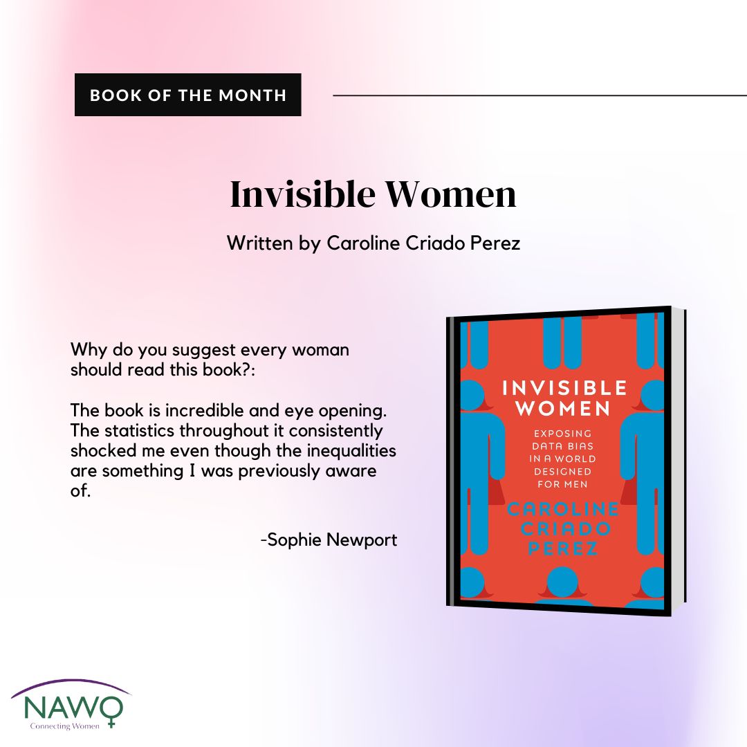For January's book of the month, we are featuring 'Invisible Women' by Caroline Criado Perez! If you have a book recommendation that you'd suggest every woman read, fill out your submission by clicking the link in our bio!