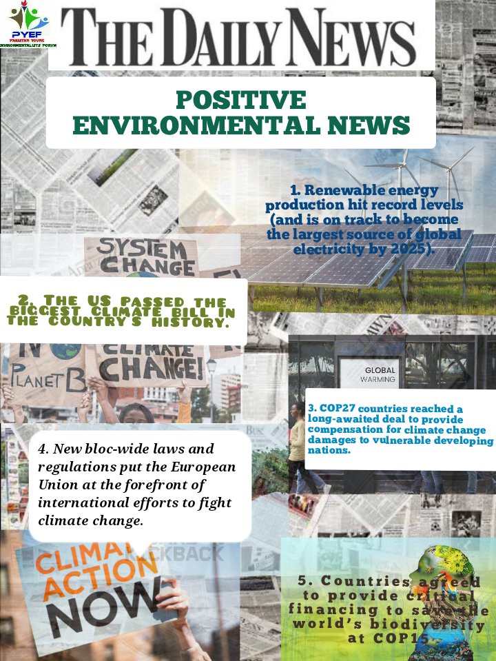 psdf_pak's tweet photo. POSITIVE ENVIRONMENTAL NEWS !

We must follow through on the promises, policies, and collaborative effort needed to protect nature from collapse.

🌍 BE THE CHANGE YOU WANT TO SEE IN THE WORLD ! 

#ClimateChangeIsREAL
#ChangeStartsWithYou
#TogetherWeCan 
#PYEF https://t.co/7vWpRSRMyZ