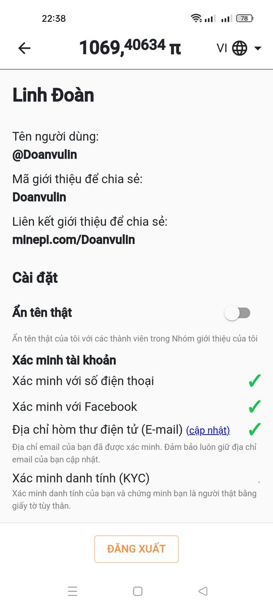 VULINHDOAN's tweet photo. Mã mời : Doanvulin https://t.co/b6WZ93LWLw