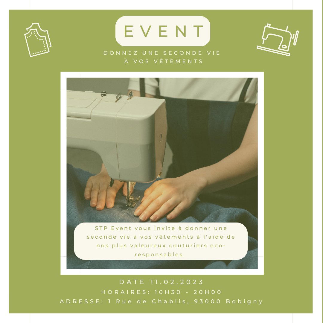 StopTheP_ong's tweet photo. ♻️🇫🇷Nous vous attendons nombreux !
♻️🇬🇧We hope lots of you come!
#pollutiontextile #fastfashion #recyclevetement
#event #evenement https://t.co/xcydLzDRp3