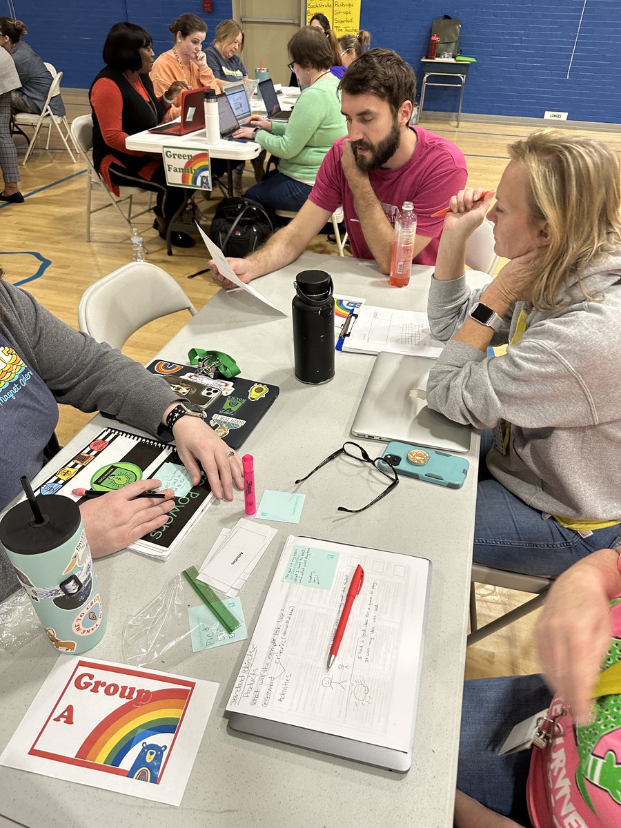 BeaumontMagnet's tweet photo. We had a great Early Release PD with Angelina from @NIETteach today!  We worked on Exemplars and how we can increase Student Ownership in our classrooms.  #KCSRegion5 @BMAWindyC https://t.co/eozcpjp3C2