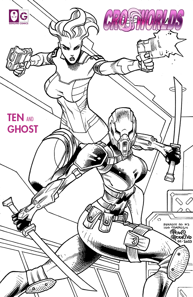 GenuineComics's tweet photo. Another Crossworlds commission done by Pow Rodrix!
Genuine Comics' Ten teaming up with Ghost from @ReplicatorComic!
#Perfect10 #TheReplicator #Crossworlds https://t.co/fud6Bu3s4o