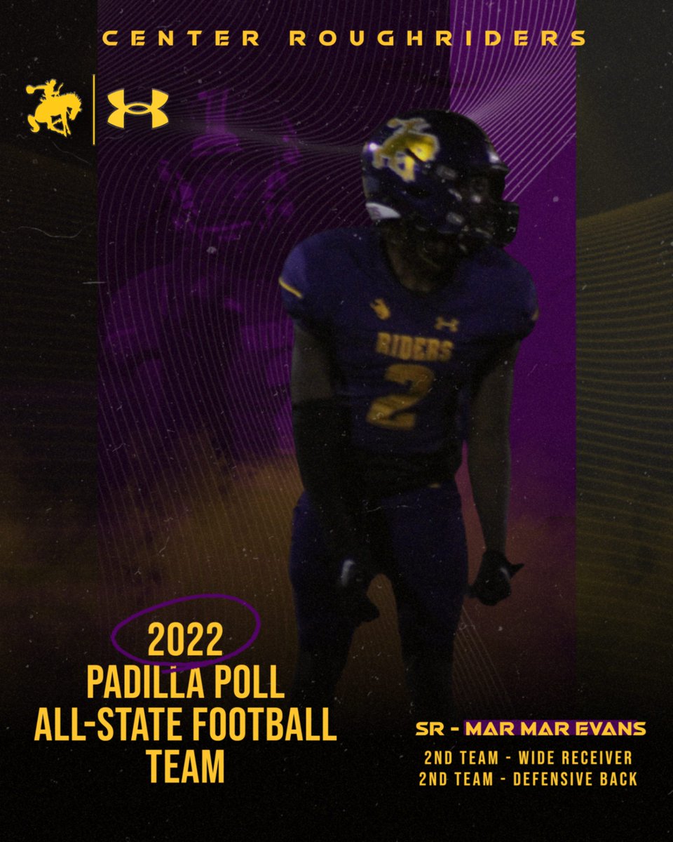 RidersAthletics's tweet photo. Congratulations to Sr Roughrider MarMar Evans on being named to the 2022 Padilla Coaches Poll All-State Football Team. MarMar was selected to both the Offensive and Defensive Teams!! 

2nd Team All State Wide Receiver
2nd Team All State Defensive Back

#PurpleUp #RiderFootball https://t.co/XuK25oUAXM