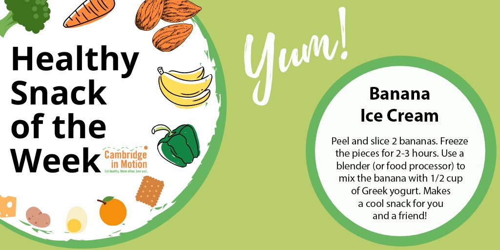 CambMotion's tweet image. Enjoy Our Healthy Snack of the Week: Banana Ice Cream! @CambMA @cambridge_cpsd @CPSD_Nutrition