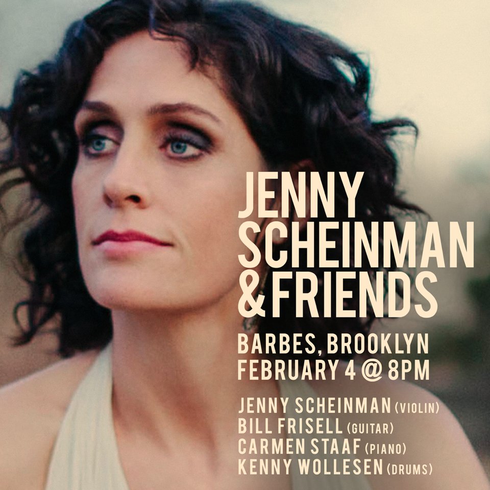 Jenny Scheinman (@jennyscheinman) on Twitter photo Pre-recording party at <a href="/barbestweets/">BarbesBrooklyn</a> with Bill Frisell, Carmen Staaf, Tony Scher, Kenny Wollesen & yours truly!! Get your tickets soon!
@billfrisell <a href="/carmenstaaf/">Carmen Staaf</a> <a href="/tonyscherr/">Tony Scherr</a>
Tickets available at viewcy.com/e/jenny_schein⌠Pre-recording party at <a href="/barbestweets/">BarbesBrooklyn</a> with Bill Frisell, Carmen Staaf, Tony Scher, Kenny Wollesen & yours truly!! Get your tickets soon!
@billfrisell <a href="/carmenstaaf/">Carmen Staaf</a> <a href="/tonyscherr/">Tony Scherr</a>
Tickets available at viewcy.com/e/jenny_scheinâŚ