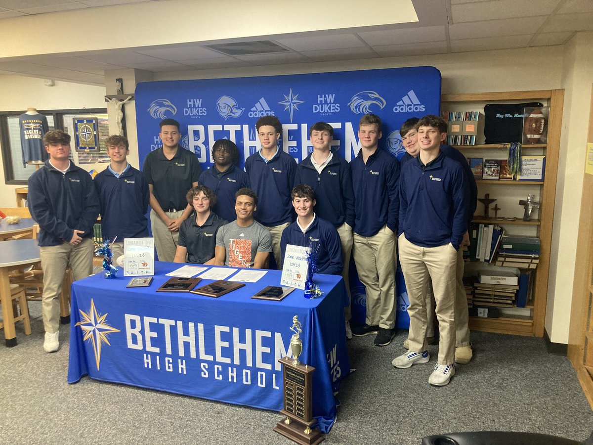 Bethlehem Eagles Football (@bethlehemhsfb) on Twitter photo Congratulations to <a href="/ZaneWickliffe/">Zane Wickliffe</a> for signing with <a href="/Gtown_Football/">Georgetown College Football</a>! Another Bethlehem Eagle moving on to play college ball! Congratulations to <a href="/ZaneWickliffe/">Zane Wickliffe</a> for signing with <a href="/Gtown_Football/">Georgetown College Football</a>! Another Bethlehem Eagle moving on to play college ball!