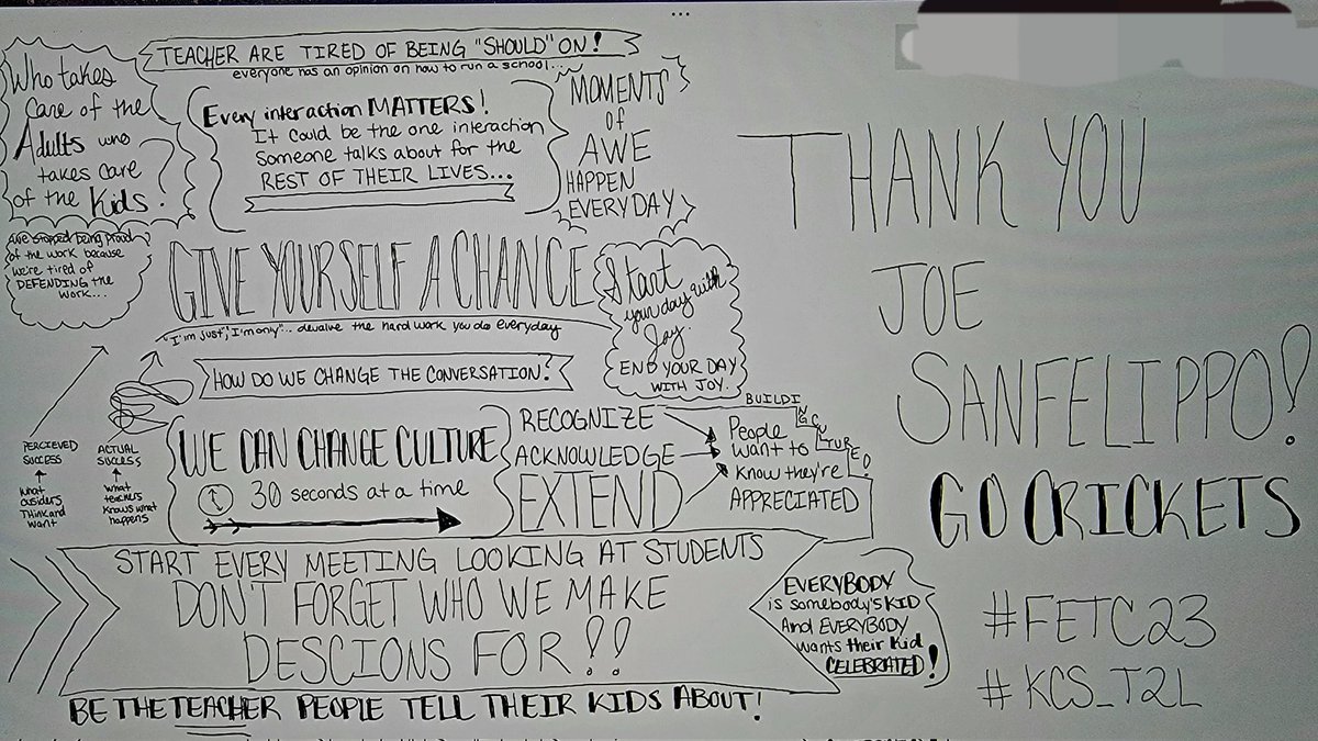 #FETC23 Day 3: Thank you <a href="/Joe_Sanfelippo/">Joe Sanfelippo</a>! Amazing... just amazing! #KCS_T2L #KCSinnovates <a href="/KCS_DBEXCEL/">DB EXCEL</a>